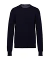 Prada Cashmere Sweater In Blue
