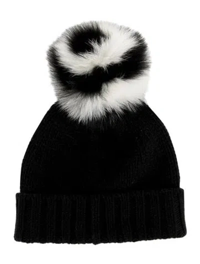 Pre-owned Prada Cashmere Knit Beanie In Black