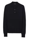 Prada Poloshirt Aus Kaschmir In Blue