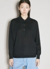 Prada Women Cashmere Polo Sweater In Black