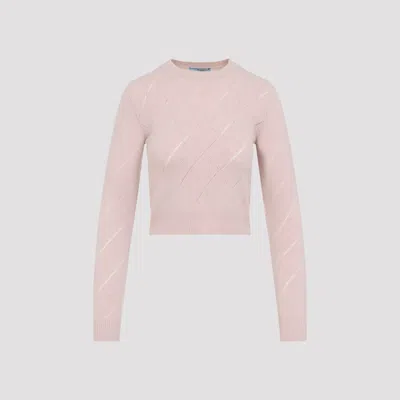 Prada Cashmere Pullover Sweater For Women In Purple