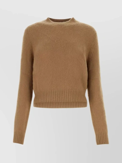 PRADA CASHMERE RIBBED CREW-NECK SWEATER