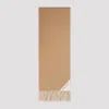 Prada Camel And White Cashmere Scarf