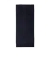Prada Logo-embroidered Cashmere Scarf In Blue