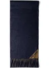 Prada Men's Double-faced Cashmere Scarf In Blue