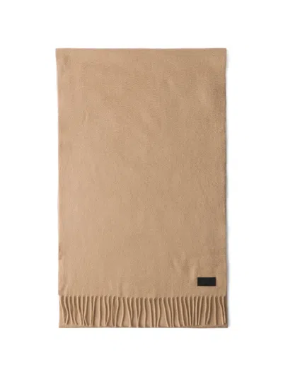 Prada Cashmere Scarf In Neutral