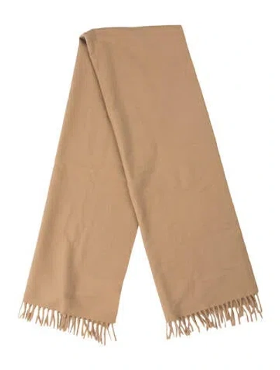 Pre-owned Prada Cashmere Scarf In Neutral