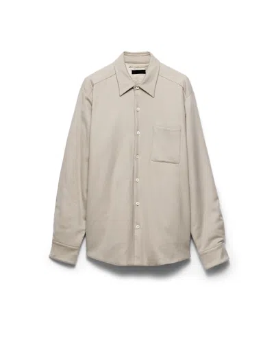 Prada Cashmere Shirt In Neutral