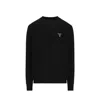 Prada Women's Cashmere Crewneck Sweater In Black