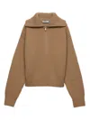 Prada Cashmere Sweater In Brown
