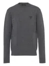 Prada Cashmere Sweater In Gray