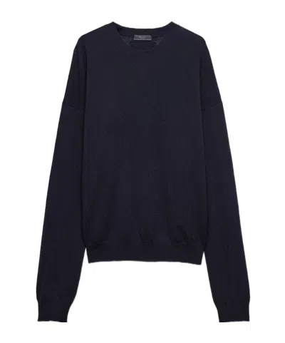 Prada Cashmere Sweater In Bleu