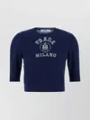 Prada Blue Cashmere Sweater In Blue