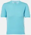 Prada Cashmere Top In Blue