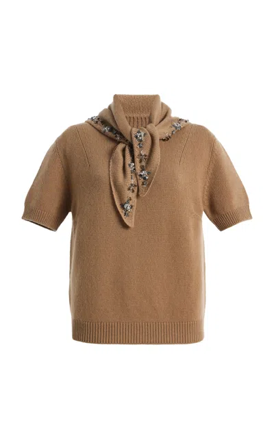 Prada Cashmere Top In Brown