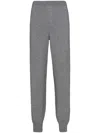 Prada Logo-patch Track Pants In Grey