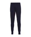 Prada Stretch Cashmere Blend Joggers For Men In Blue