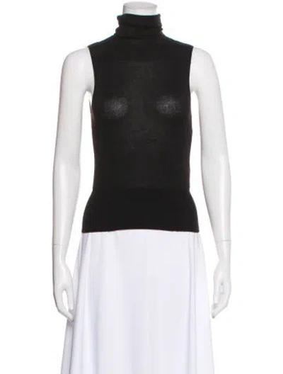Pre-owned Prada Cashmere Turtleneck Sweater In Black