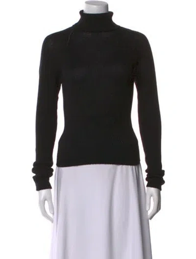 Pre-owned Prada Cashmere Turtleneck Sweater In Black