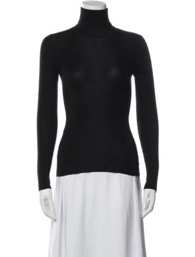 Pre-owned Prada Cashmere Turtleneck Sweater In Black