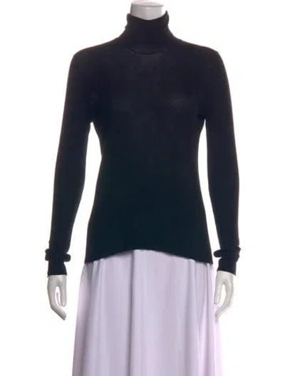 Pre-owned Prada Cashmere Turtleneck Sweater In Blue