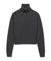 Prada Cashmere Turtleneck Sweater In Limestone Ash
