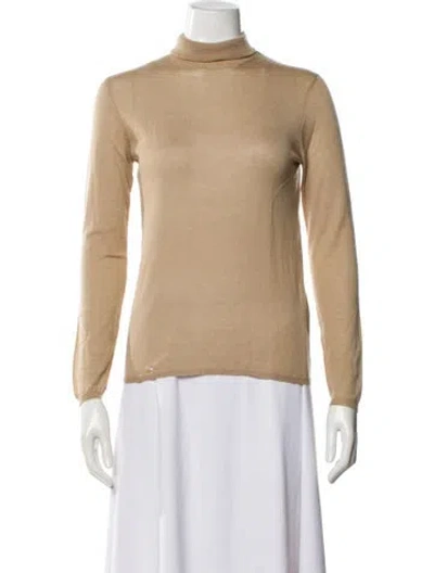 Pre-owned Prada Cashmere Turtleneck Sweater In Neutral