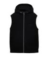 Prada Wool-cashmere Triangle Gilet In Black