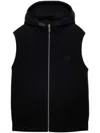 Prada Wool-cashmere Triangle Gilet In Black