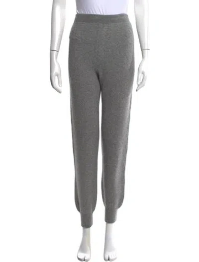 Pre-owned Prada Cashmere Wide Leg Pants In Grey
