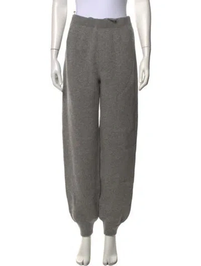 Pre-owned Prada Cashmere Wide Leg Pants W/ Tags In Grey