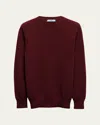 Prada Crew-neck Cashmere-wool Jumper In Amaranto