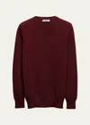 Prada Crew-neck Cashmere-wool Jumper In F0399 Amaranto