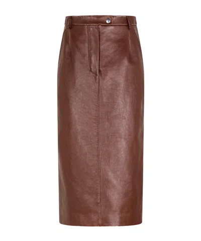 Prada Casual And Versatile Midi Skirt In Brown