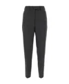 Prada Elegant Wool Trousers For Women In Gray