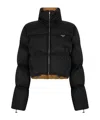 Prada Casual Puff Down Jacket In Black
