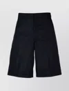 Prada Casual Shorts With Pockets And Loops In Black
