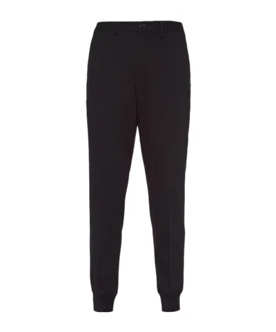 Prada Casual Trousers With Belt Loops In Black