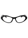 Prada Logo-engraved Oval-frame Glasses In 16k1o1