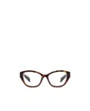 Prada Cat-eye Frame Glasses In Black