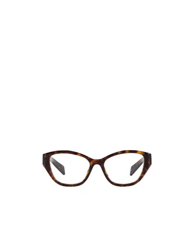 Prada Cat-eye Frame Glasses In Black