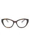 Prada Cat-eye Frame Glasses In Brown