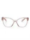 Prada Cat-eye-frame Glasses In Pink