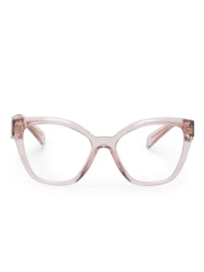 Prada Cat-eye-frame Glasses In Pink