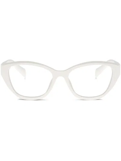 Prada Brille Im Cat-eye-design In White