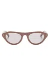 Prada Cat-eye Frame Sunglasses In Brown