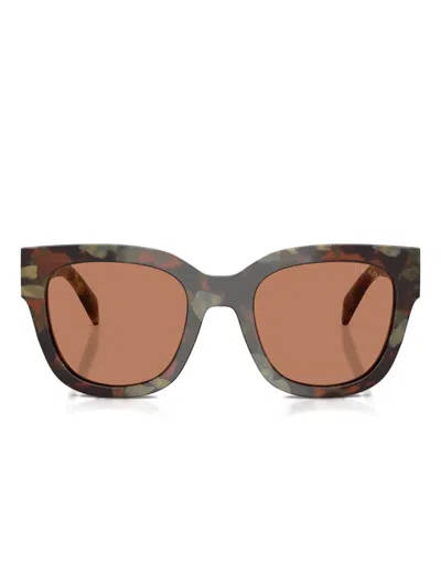 Prada Cat-eye-frame Sunglasses In Brown