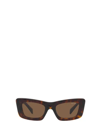 Prada Cat-eye Frame Sunglasses Sunglasses In Brown