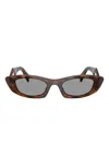 Prada Cat-eye Frame Tinted Sunglasses In Brown