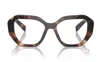 Prada 51mm Cat Eye Optical Glasses In 07r1o1